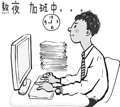 打开文本图片集职场上,努力工作很重要,合理安排时间也很重要.